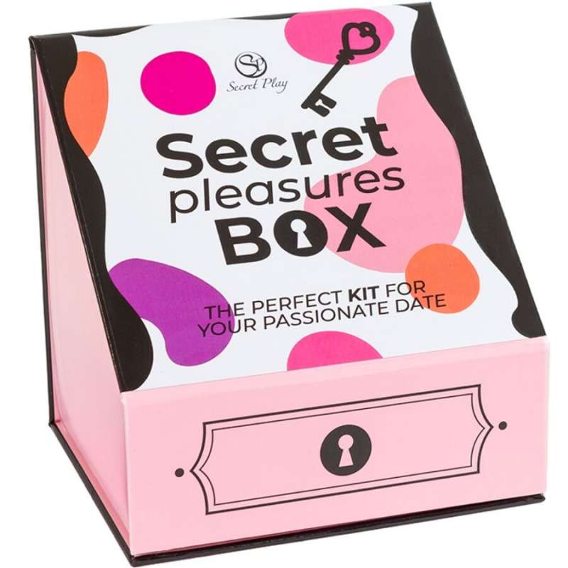 SECRET PLAY - PLEASURES BOX FOR COUPLES: DICE + VIBRATING BULLET + FEATHER PEN