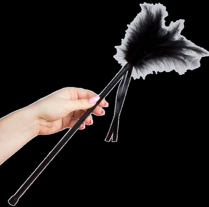 SECRETPLAY - BLACK FEATHERS 40 CM SECRETPLAY - BLACK FEATHERS 40 CM