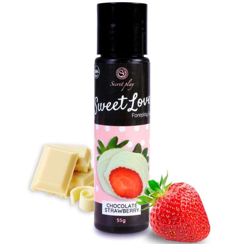 SECRETPLAY - GEL SWEET LOVE STRAWBERRY AND WHITE CHOCOLATE 60 ML SECRETPLAY - GEL SWEET LOVE STRAWBERRY AND WHITE CHOCOLATE 60 ML