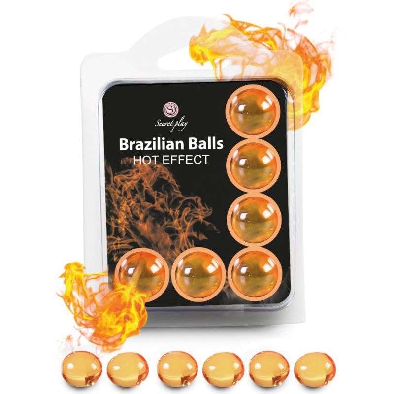 SECRETPLAY - SET 6 BRAZILIAN BALLS HEAT EFFECT SECRETPLAY - SET 6 BRAZILIAN BALLS HEAT EFFECT