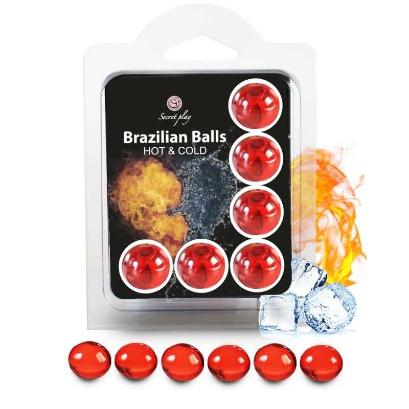 SECRETPLAY - SET 6 BRAZILIAN BALLS HOT AND COLD EFFECT SECRETPLAY - SET 6 BRAZILIAN BALLS HOT AND COLD EFFECT