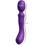 SHE.E.O - DOUBLE-ENDED VIBRATING MASSAGER WAND PURPLE