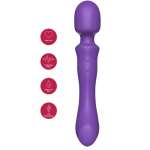 SHE.E.O - DOUBLE-ENDED VIBRATING MASSAGER WAND PURPLE