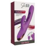 SHE.E.O - RABBIT G-SPOT VIBRATOR WITH DIGITAL MOVEMENT PURPLE