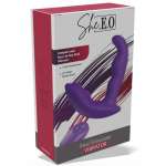 SHE.E.O - ROTATING VIBRATING ANAL STIMULATOR WITH REMOTE CONTROL - PURPLE