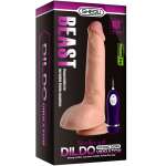 SHEQU - BEAST VIBRATING DILDO WITH REMOTE CONTROL 24.5 CM