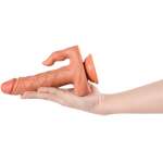 SHEQU - JULIAN DILDO AND CLITORIS STIMULATOR WITH VIBRATION AND REMOTE CONTROL 16 CM
