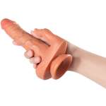 SHEQU - JULIAN DILDO AND CLITORIS STIMULATOR WITH VIBRATION AND REMOTE CONTROL 16 CM