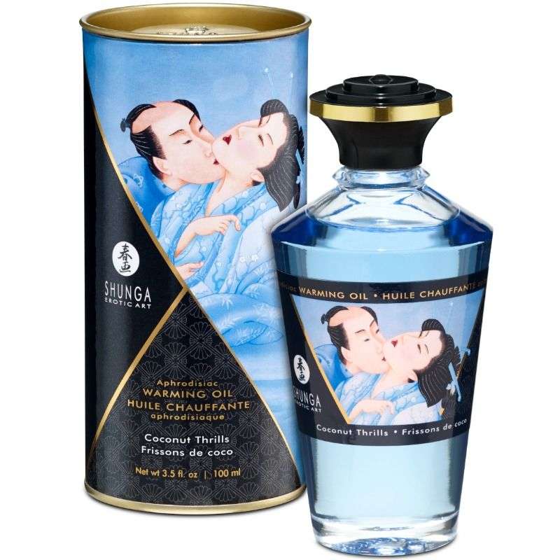 SHUNGA - COCONUT FLAVOR HEAT EFFECT MASSAGE OIL 100 ML SHUNGA - COCONUT FLAVOR HEAT EFFECT MASSAGE OIL 100 ML