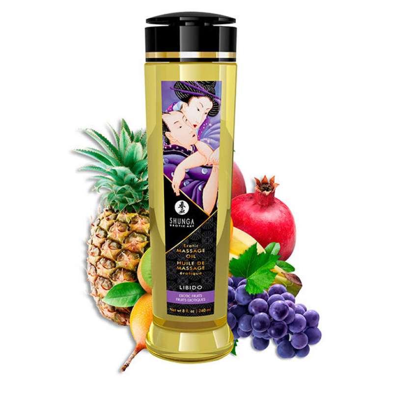 SHUNGA - EROTIC MASSAGE OIL LIBIDO 240 ML SHUNGA - EROTIC MASSAGE OIL LIBIDO 240 ML