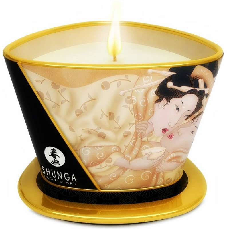 SHUNGA - MINI CARESS BY CANDELIGHT VANILLA MASSAGE CANDLE 170 ML SHUNGA - MINI CARESS BY CANDELIGHT VANILLA MASSAGE CANDLE 170 ML