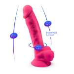 SILEXD - REALISTIC PENIS MODEL 18 PINK VIBRATION + REMOTE CONTROL LRS