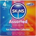 SKINS - ASSORTED PREMIUM CONDOMS PACK 4