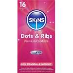 SKINS - DOTS & RIBS PREMIUM CONDOMS PACK 16