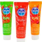 SKINS - FRUITY LUBES KIT WATERMELON, STRAWBERRY & MANGO LUBRICANTS 3 x 12 ML