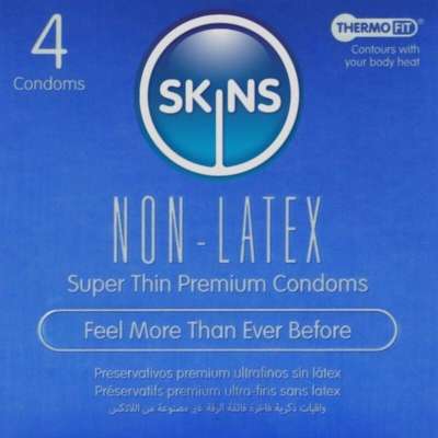 SKINS - LATEX-FREE CONDOMS PACK OF 4