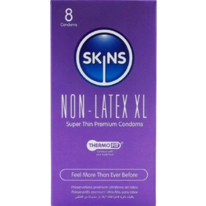 SKINS - LATEX-FREE CONDOMS XL PACK OF 4 SKINS - LATEX-FREE CONDOMS XL PACK OF 4