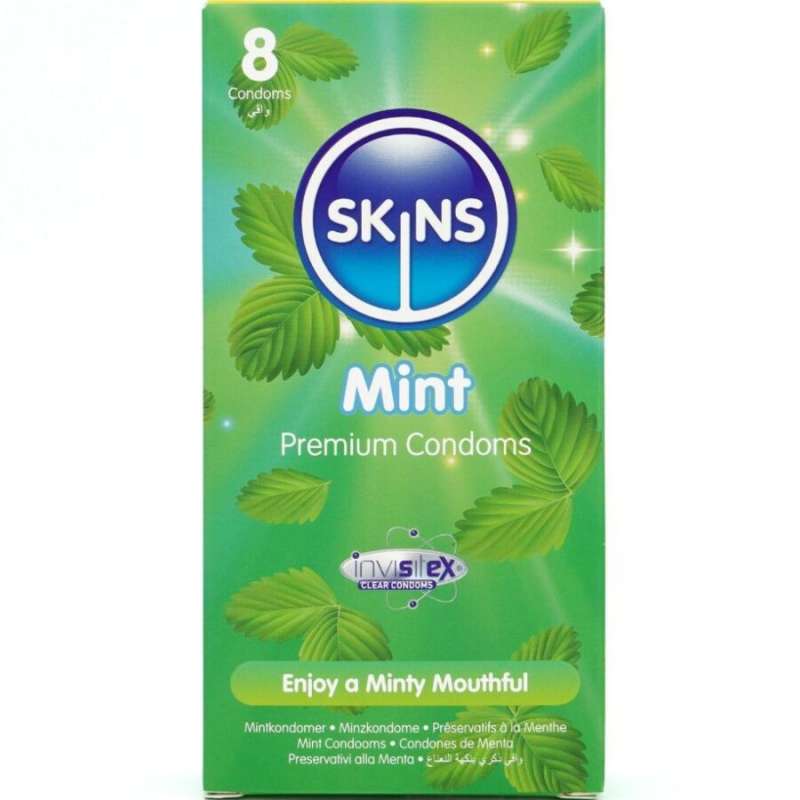SKINS - MINT PREMIUM CONDOMS PACK 8 SKINS - MINT PREMIUM CONDOMS PACK 8