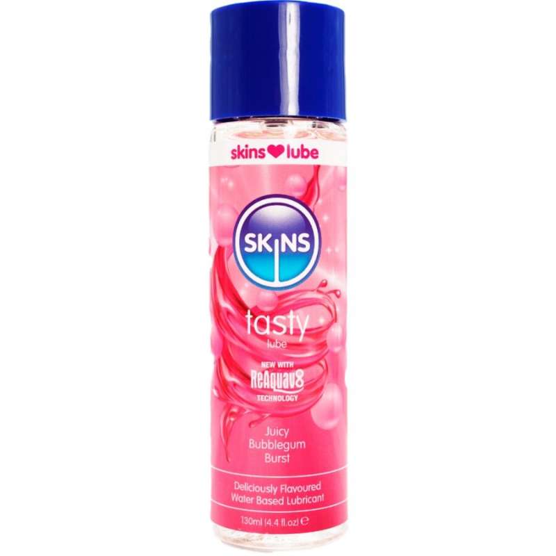 SKINS - TASTY WATER-BASED LUBRICANT BUBBLEGUM 130 ML