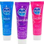 SKINS - VITAL LUBES KIT AQUA, SUPERSLIDE & EXCITE LUBRICANTS 3 x 12 ML