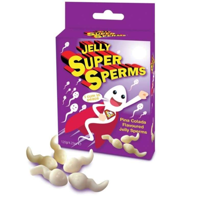SPENCER & FLEETWOOD - JELLY SUPER SPERM GUMMIES FORM SPERM 120 GR SPENCER & FLEETWOOD - JELLY SUPER SPERM GUMMIES FORM SPERM 120 GR