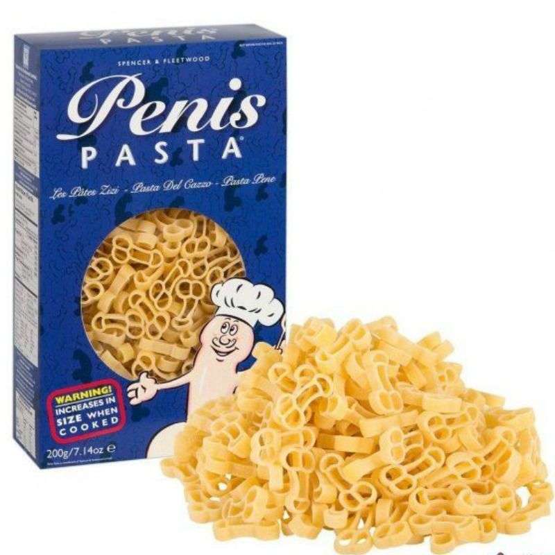 SPENCER & FLEETWOOD - PENIS-SHAPED PASTA 200 GR SPENCER & FLEETWOOD - PENIS-SHAPED PASTA 200 GR