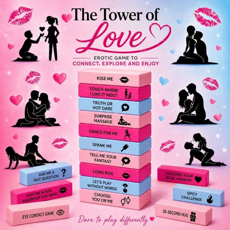 SPICY DEVIL - THE TOWER OF LOVE GAME - BOX OF 48 BLOCKS (ENGLISH VERSION) SPICY DEVIL - THE TOWER OF LOVE GAME - BOX OF 48 BLOCKS (ENGLISH VERSION)