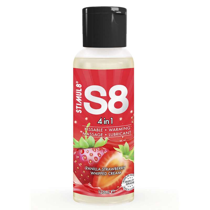 STIMUL8 - S8 4 IN 1 STRAWBERRY DESSERT LUBRICANT 125 ML STIMUL8 - S8 4 IN 1 STRAWBERRY DESSERT LUBRICANT 125 ML