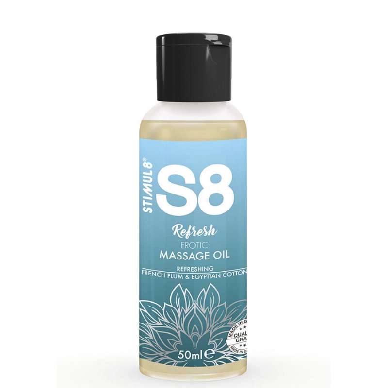 STIMUL8 - S8 REFRESH EROTIC COTTON MASSAGE OIL 50 ML STIMUL8 - S8 REFRESH EROTIC COTTON MASSAGE OIL 50 ML