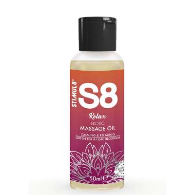 STIMUL8 - S8 RELAX EROTIC MASSAGE OIL GREEN TEA 50 ML