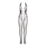 SUBBLIME - 951832 BODYSTOCKING WITH OPEN BACK AND CROSS DETAILS BLACK ONE SIZE