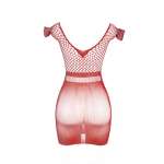 SUBBLIME - 951924 SHORT RED CROCHET GRILL DRESS ONE SIZE