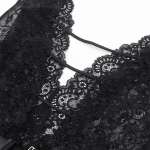 SUBBLIME - 954390 SEXY BODY WITH GARTER BELT BLACK L/XL