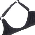SUBBLIME - 955199 BRA SET WITH ADJUSTABLE BLACK BOW S/M