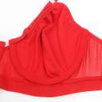 SUBBLIME - 955267 RED BONDAGE BRA WITH GARTER SET L/XL