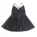 SUBBLIME - 955373 DRESS WITH BLACK LEATHER STRAPS S/M