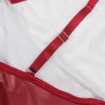 SUBBLIME - 955397 DRESS WITH BURGUNDY LEATHER STRAPS S/M