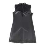 SUBBLIME - 957544 LACE COLLAR LEATHER DRESS BLACK S/M