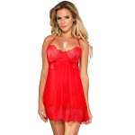 SUBBLIME - BABYDOLL WITH BOWS RED L/XL