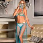 SUBBLIME - INDIA STYLE BLUE LINGERIE SET L/XL