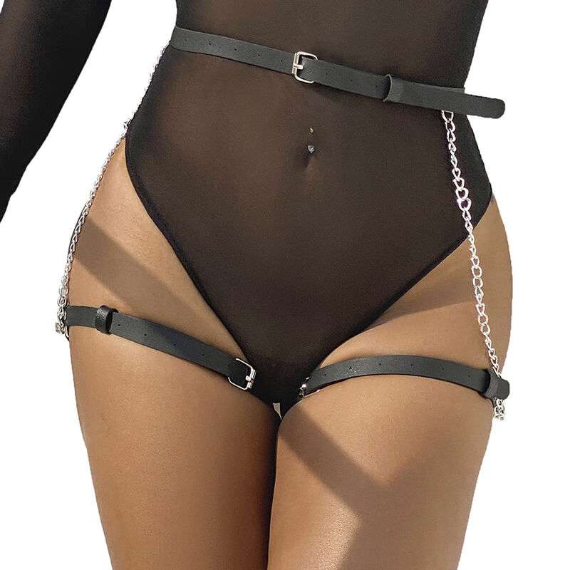 SUBBLIME - LEATHER BELT HARNESS BLACK ONE SIZE SUBBLIME - LEATHER BELT HARNESS BLACK ONE SIZE