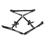 SUBBLIME - LEATHER WAIST AND LEG HARNESS BLACK ONE SIZE