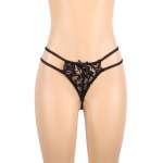 SUBBLIME - SET THREE PIECES SET BRA+ GARTER BELT + THONG L/XL