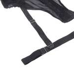 SUBBLIME - TEDDY WITH GARTER STRAP DETAIL CHEST BLACK L/XL