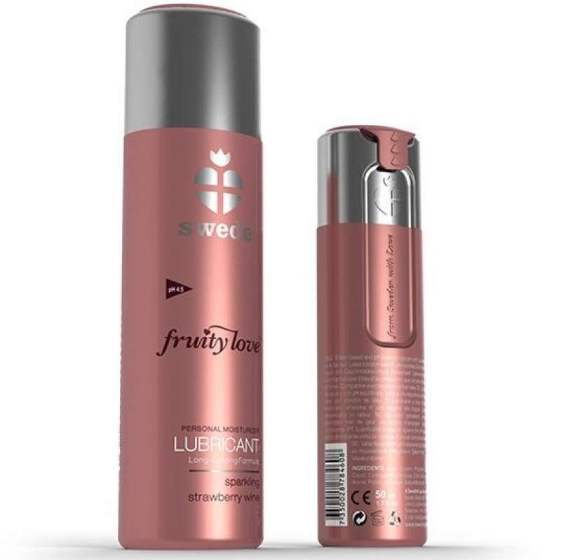 SWEDE - FRUITY LOVE LUBRICANT SPARKLING STRAWBERRY WINE 100 ML SWEDE - FRUITY LOVE LUBRICANT SPARKLING STRAWBERRY WINE 100 ML