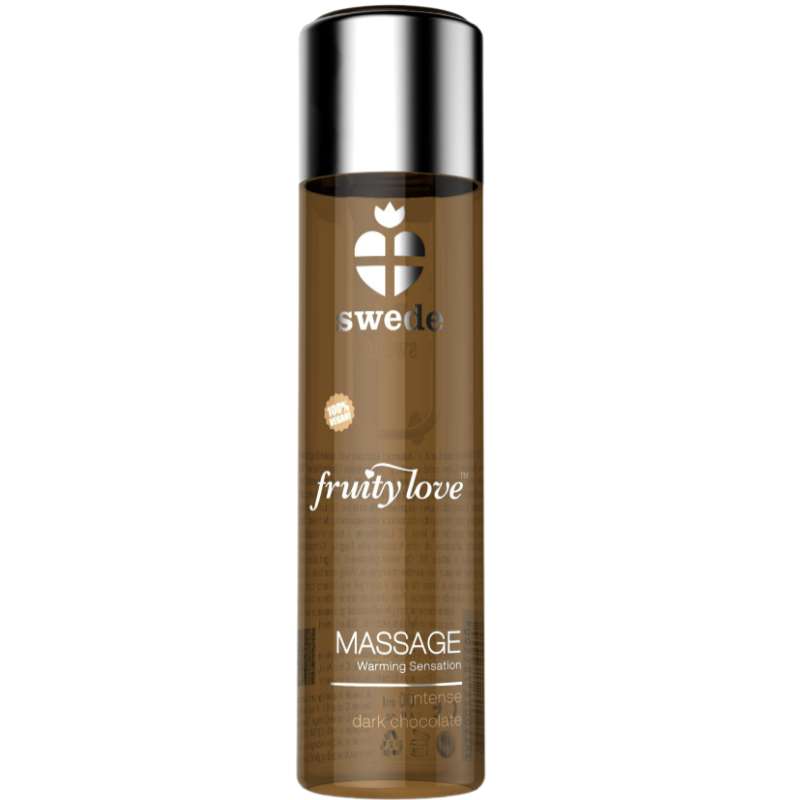 SWEDE - FRUITY LOVE WARMING EFFECT MASSAGE OIL INTENSE DARK CHOCOLATE 120 ML SWEDE - FRUITY LOVE WARMING EFFECT MASSAGE OIL INTENSE DARK CHOCOLATE 120 ML