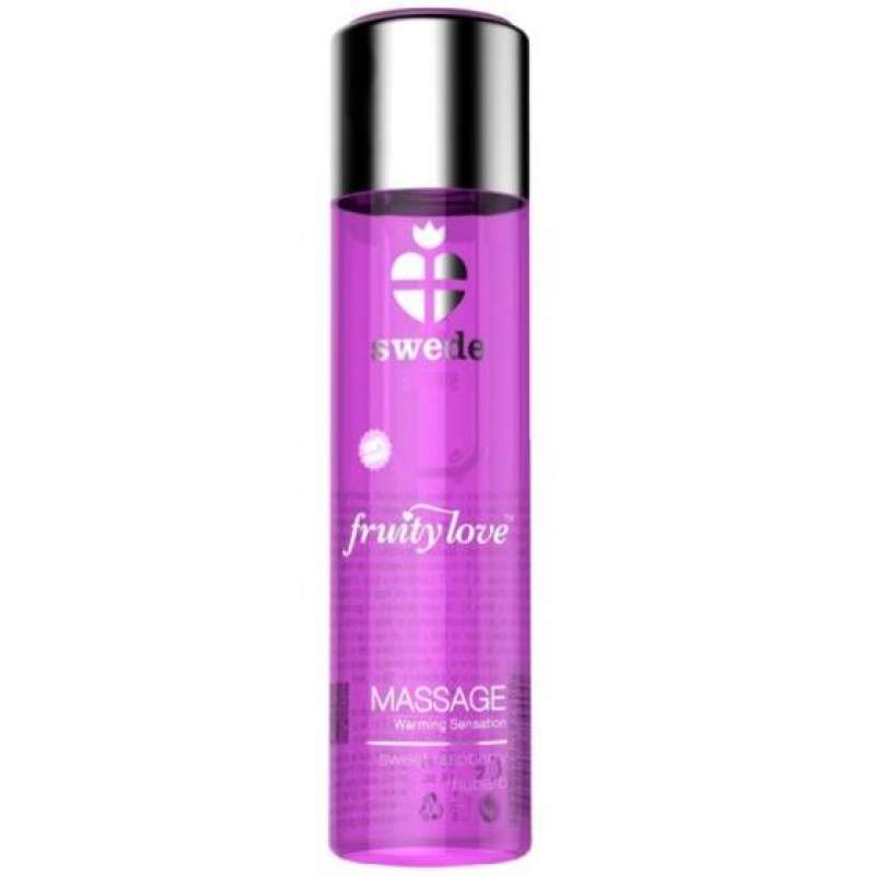 SWEDE - FRUITY LOVE WARMING EFFECT MASSAGE OIL PINK RASPBERRY AND RHUBARB 60 ML SWEDE - FRUITY LOVE WARMING EFFECT MASSAGE OIL PINK RASPBERRY AND RHUBARB 60 ML