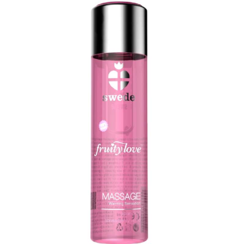SWEDE - FRUITY LOVE WARMING EFFECT MASSAGE OIL SPARKLING STRAWBERRY WINE 120 ML SWEDE - FRUITY LOVE WARMING EFFECT MASSAGE OIL SPARKLING STRAWBERRY WINE 120 ML