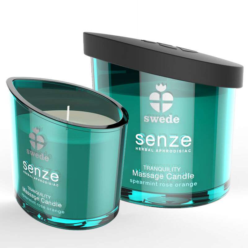 SWEDE - SENZE TRANQUILITY MASSAGE CANDLE - SPEARMINT, ROSE, ORANGE SWEDE - SENZE TRANQUILITY MASSAGE CANDLE - SPEARMINT, ROSE, ORANGE