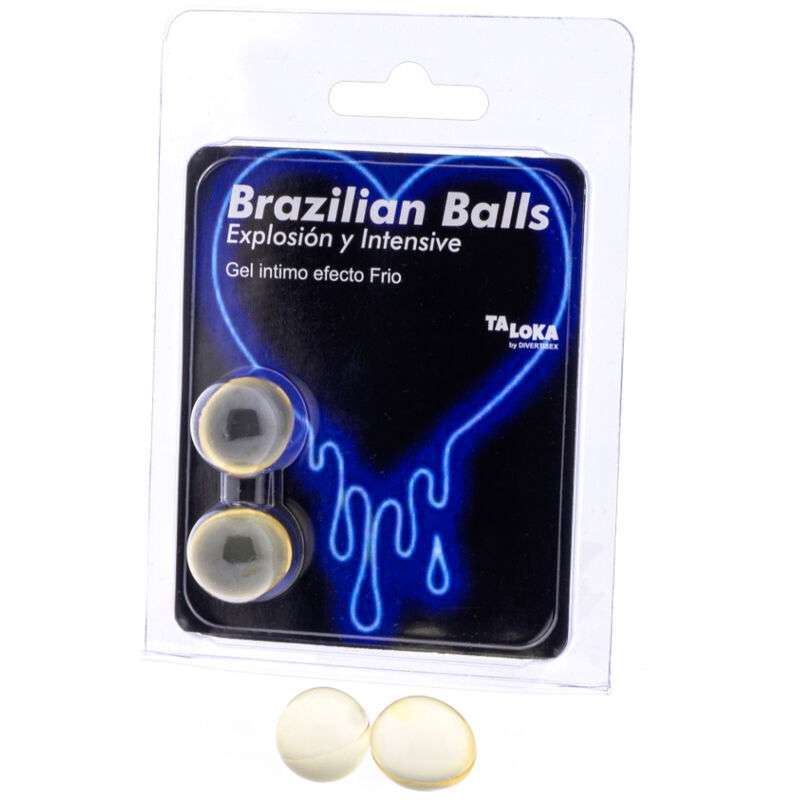 TALOKA - 2 BRAZILIAN BALLS COLD & VIBRATION EFFECT EXCITING GEL TALOKA - 2 BRAZILIAN BALLS COLD & VIBRATION EFFECT EXCITING GEL
